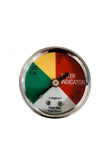 Manometer – Saturation Indicator 0 to 100psi – 1/8” BSP Thread